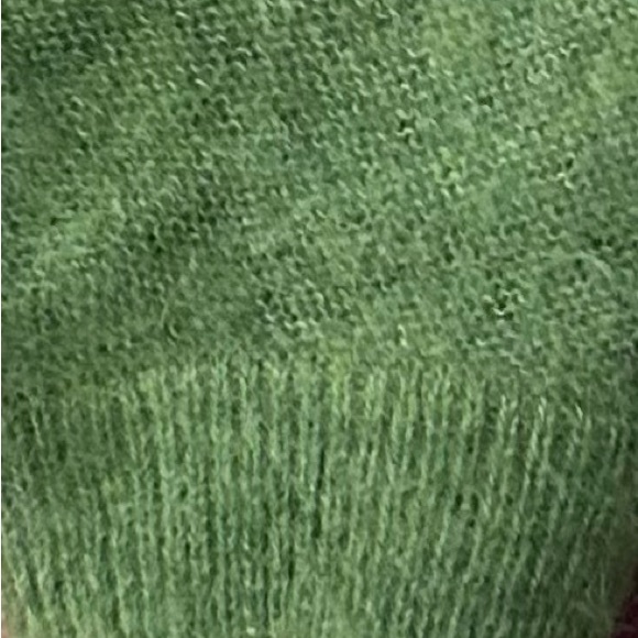 Banana Republic Green Wool Alpaca Blend Balloon Sleeve Sweater L - Picture 11 of 13